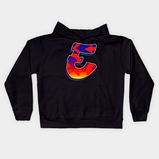 Letter E - Night Sky Kids Hoodie